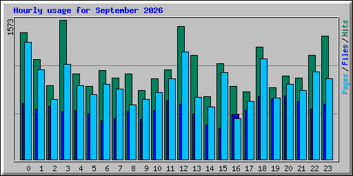 Hourly usage for September 2026